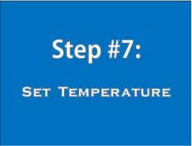 Step 7: set temperature