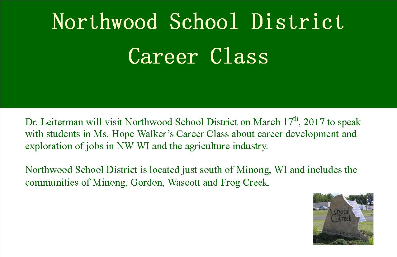 Northwood School District Career Day Crystal Creek